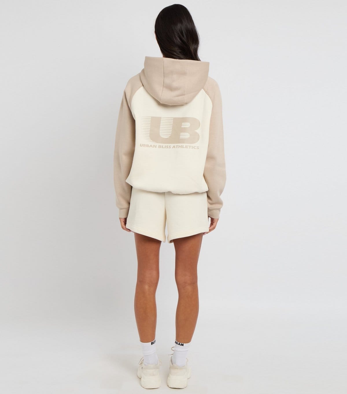 Urban Bliss Women's Cream Colour Block Hoodie Urban Bliss New Look - 4
