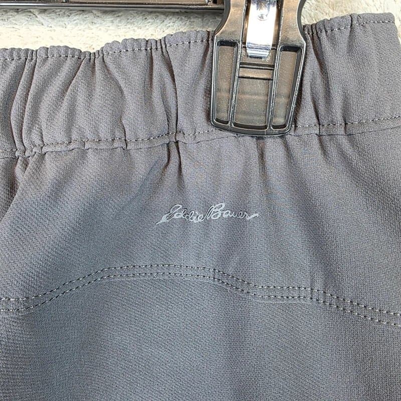 Eddie Bauer Eddie Bauer Jogger Pants Womens 4 Gray Microfiber Cargo Fleece Lined Travel