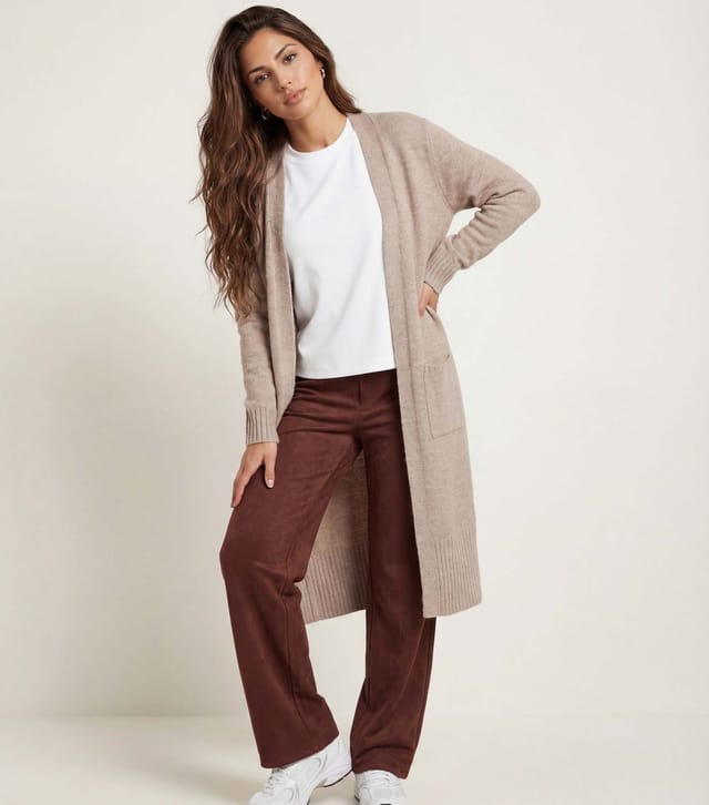 Urban Bliss Women's Light Brown Longline Cardigan Urban Bliss New Look - 2