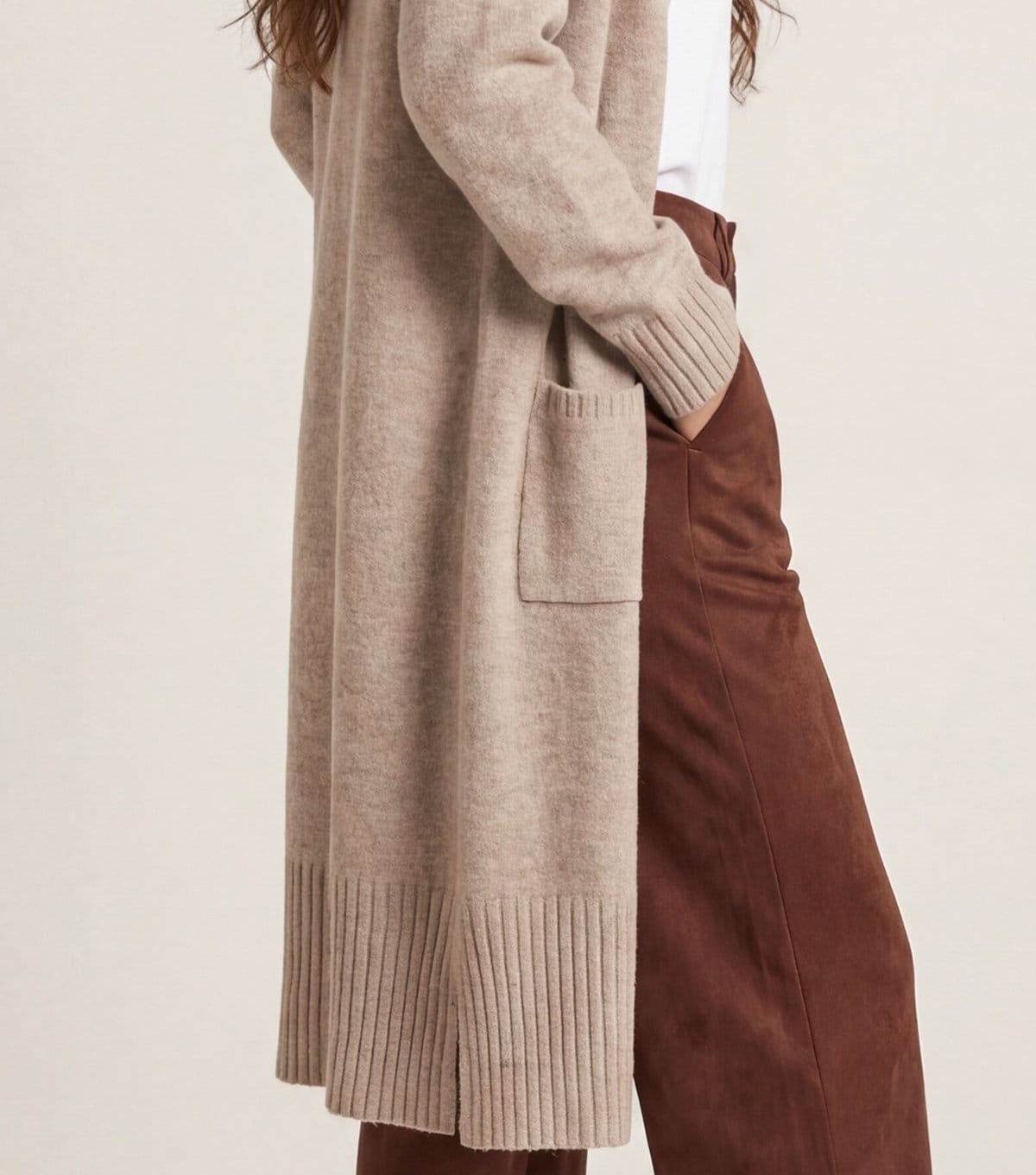 Urban Bliss Women's Light Brown Longline Cardigan Urban Bliss New Look - 4