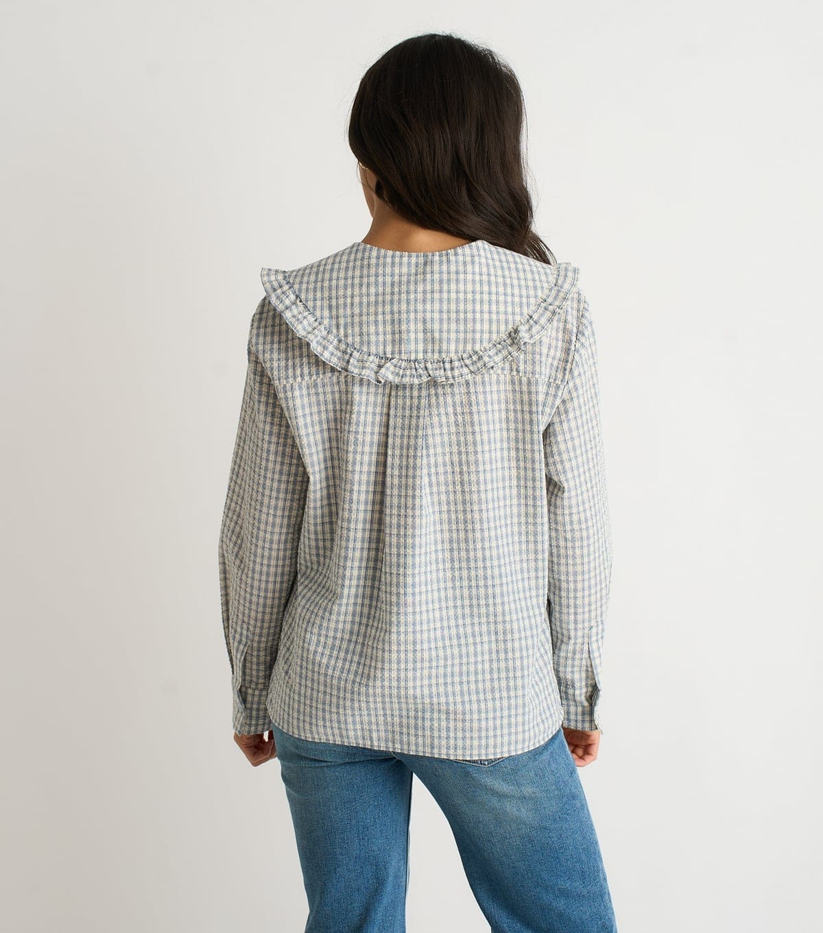 Gini London Women's Blue Collared Shirt Gini London New Look - 4