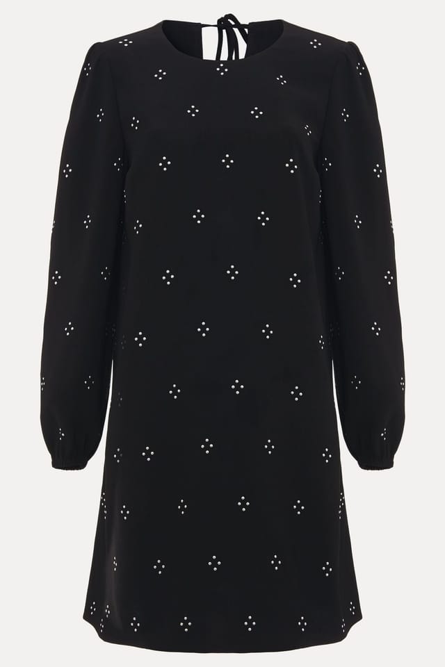 Phase Eight Phase Eight Women's Lucia Hotfix Long Sleeve Mini Dress in Black - 2
