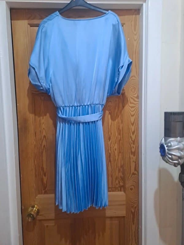 New Look Blue silk dress with tags