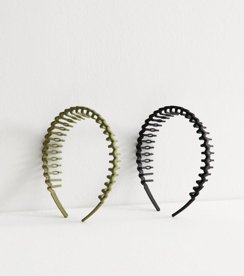 New Look Pack Of 2 Multicoloured Comb Headbands New Look - 1