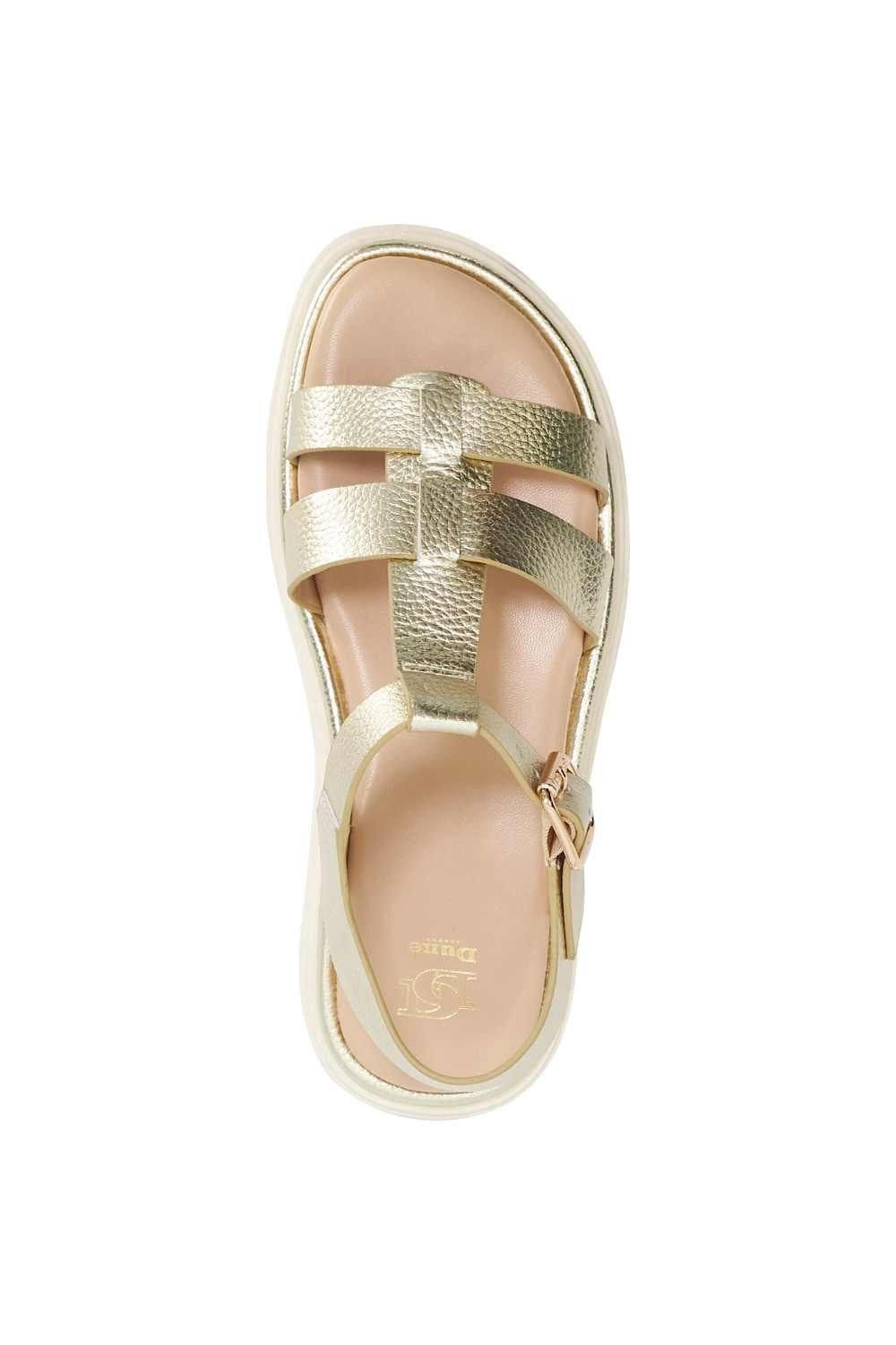 Dune London Dune London Women's 'Lilar' Leather Sandals in Metallics - 4