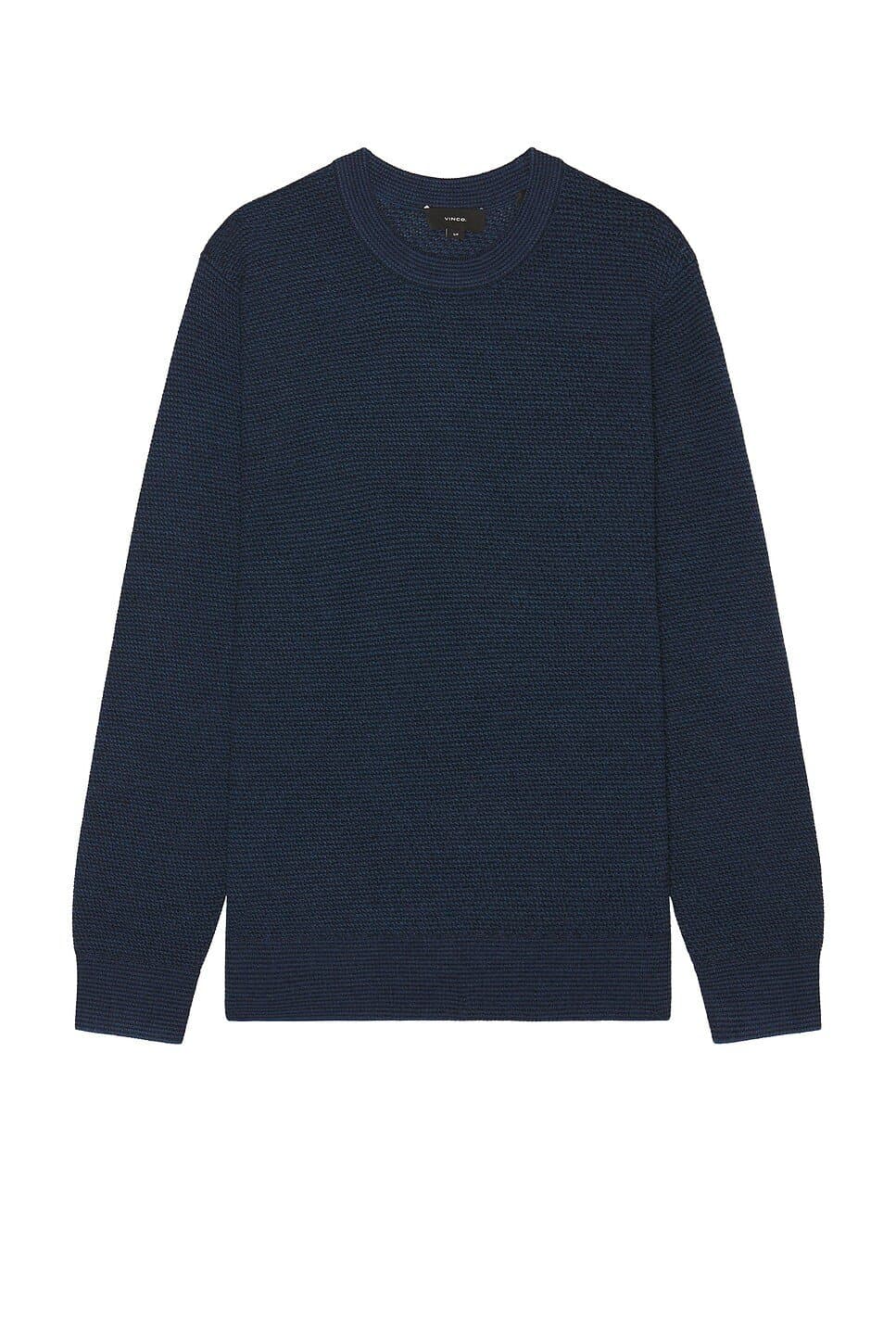 revolve Two Tone Merino Mesh Sweater