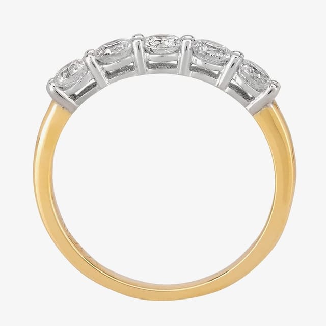 1888 collection 1888 collection Women's 18ct Gold 0.75ct Five-Stone Diamond Ring - 2