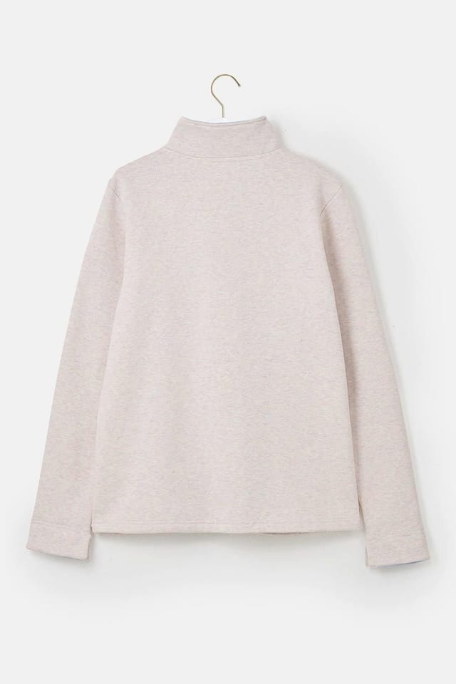 Lighthouse Clothing Lighthouse Clothing Women's Shore Sweatshirt Cotton Funnel Neck Jersey in Light Beige - 2