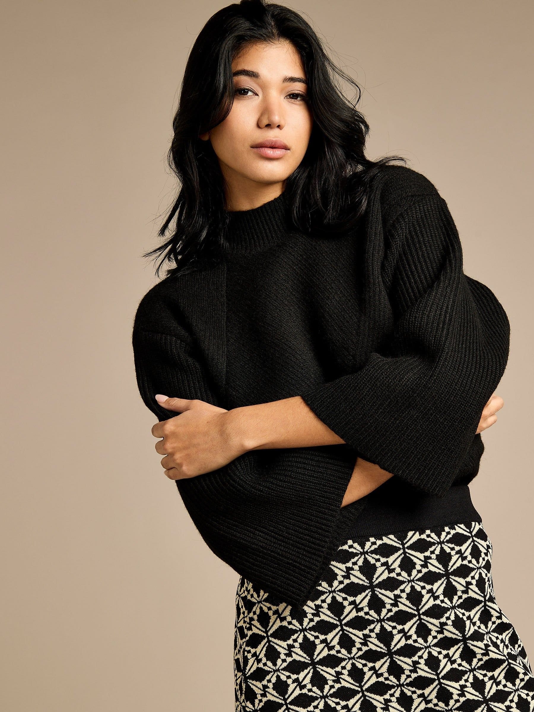 GWD by GEORGE W. DAVIES Black Wool Jumper
