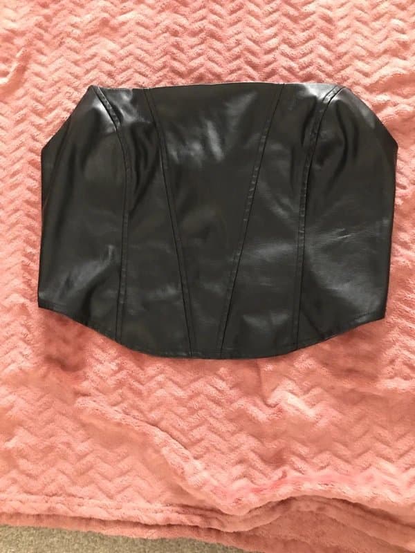 ASOS Design Leather look corset style size 12