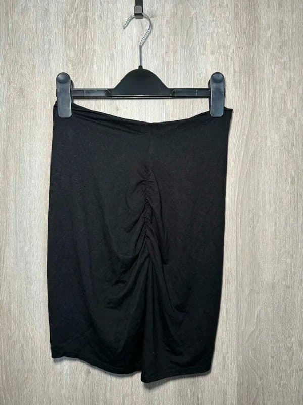 ASOS ASOS luxe black ruched mini skirt size 8