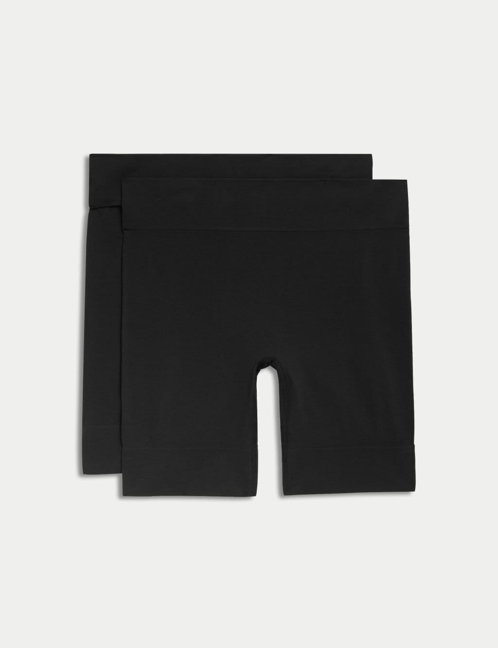 Marks & Spencer M&S 2 Pack Anti-Chafe Shorts Black - 1