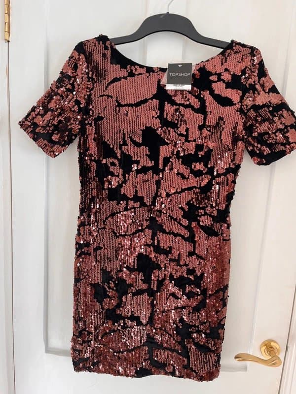 Topshop Topshop sequined bodycon mini dress