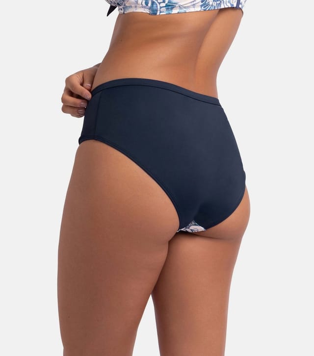 Dorina Women's Ink Floral Print Hipster Bikini Bottoms Dorina New Look - 3