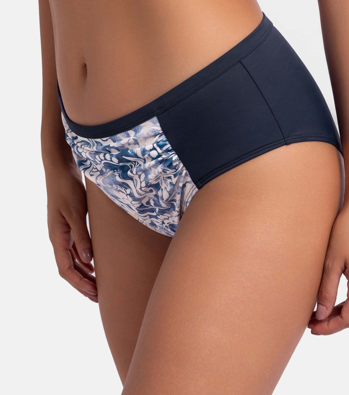 Dorina Women's Ink Floral Print Hipster Bikini Bottoms Dorina New Look - 4