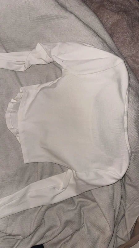 New Look new look white long sleeve corset top