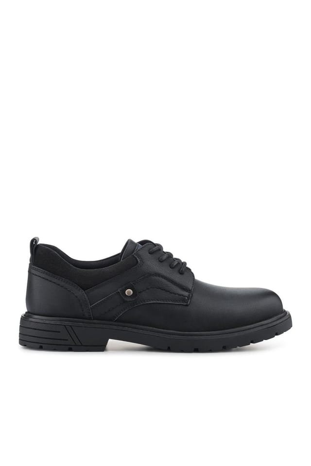 Pavers Pavers Men's Casual Lace-Up Shoes in Black - 2