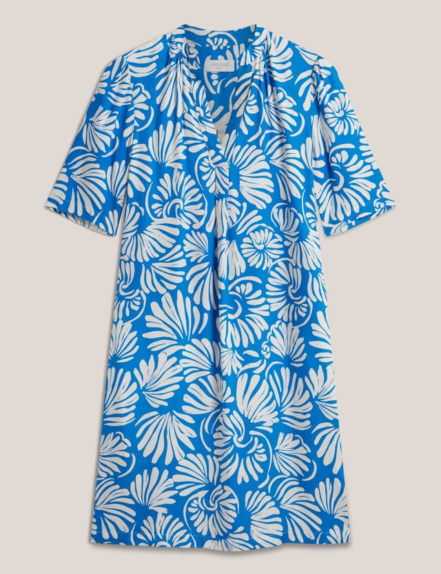 Hobbs London Hobbs London Women's Lucille Knee-Length Shift Dress in Bright Blue - 2