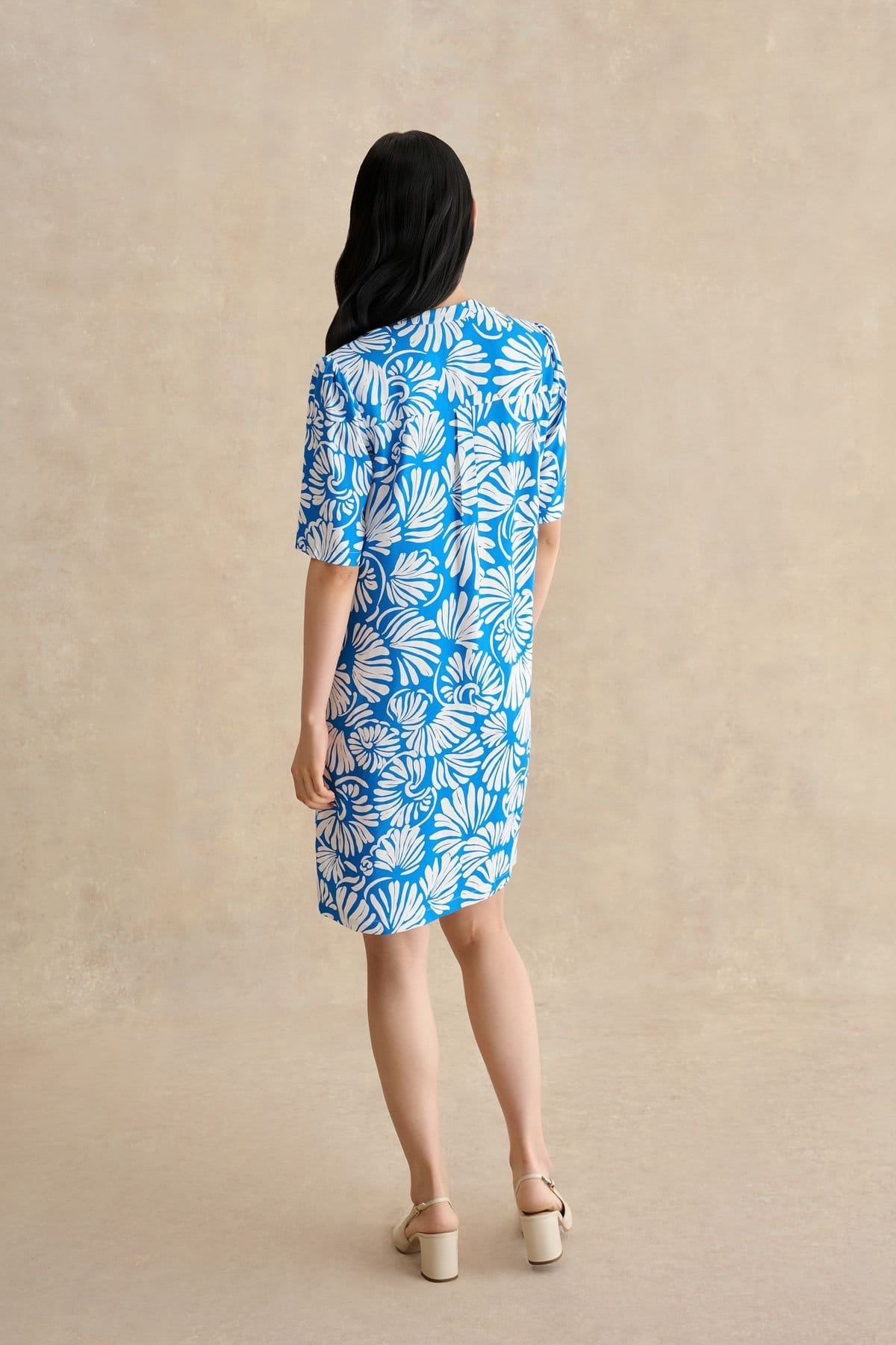 Hobbs London Hobbs London Women's Lucille Knee-Length Shift Dress in Bright Blue - 4