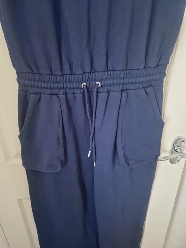 PLT PLT navy v-neck jumpsuit