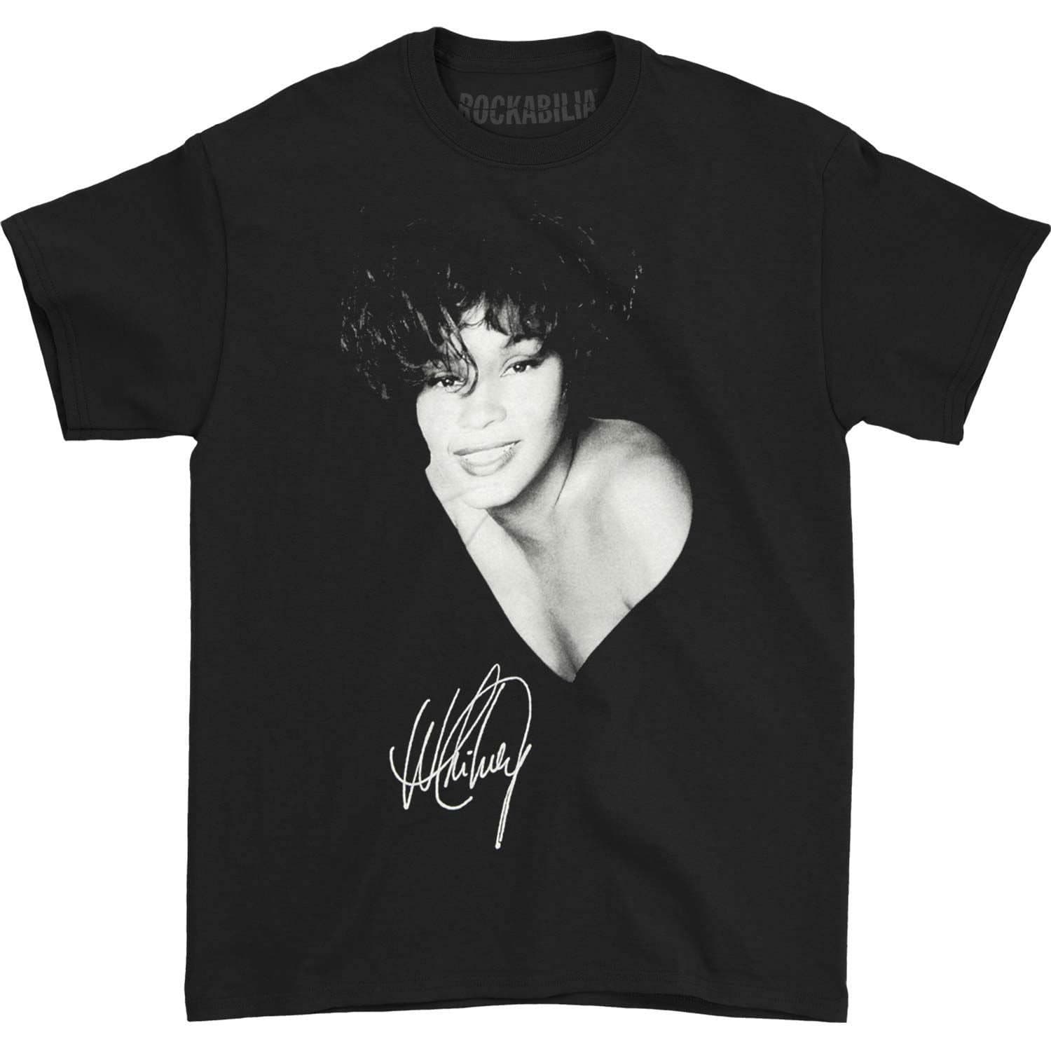 Whitney Houston Whitney Houston Men's Photograph T-Shirt in Black