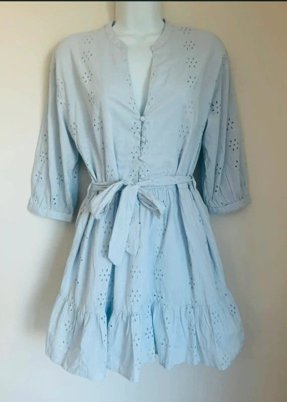 New Look * NEW * (shop floor) New Look light blue dress UK petite 12 - 1