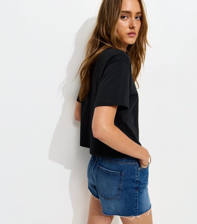 New Look Women's Black Cotton Boxy T-Shirt New Look - 2