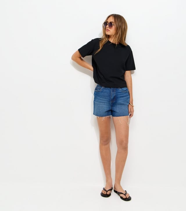 New Look Women's Black Cotton Boxy T-Shirt New Look - 3