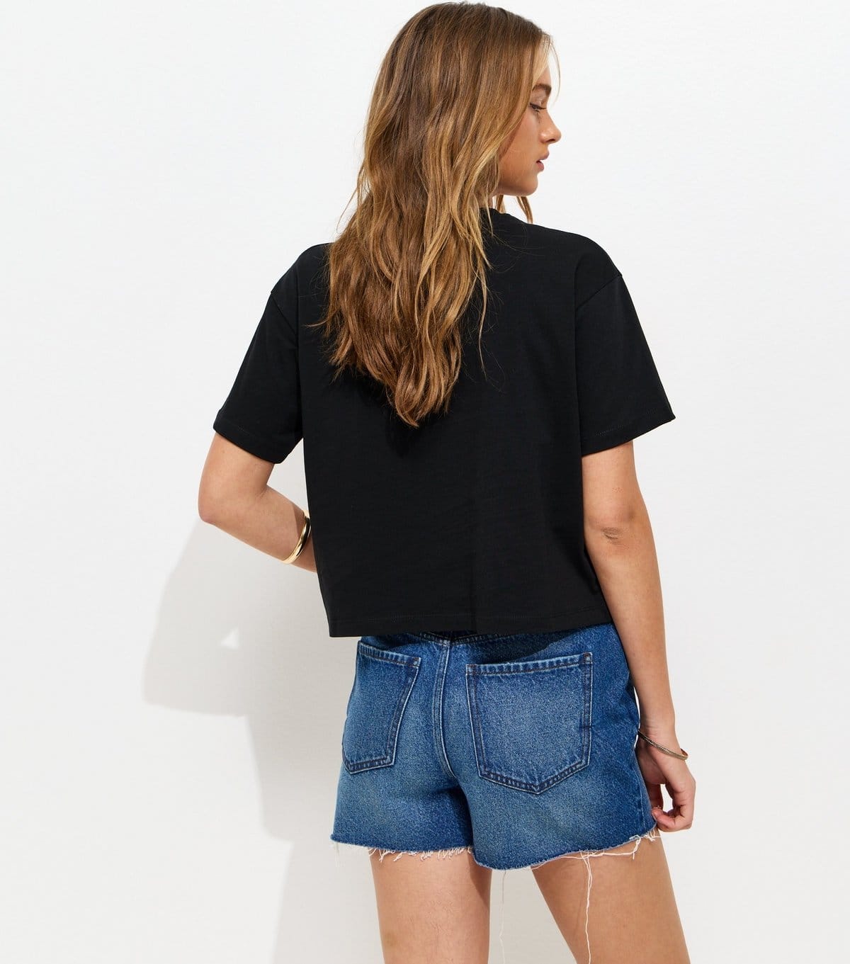 New Look Women's Black Cotton Boxy T-Shirt New Look - 4