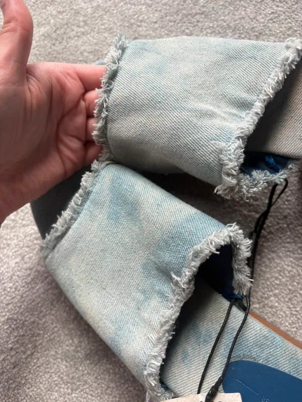 Bershka Denim stud wedges