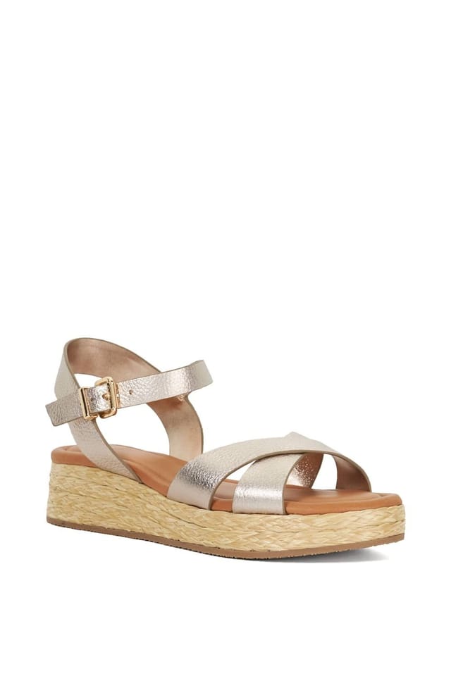 Dune London Dune London Women's 'Littleton' Leather Sandals in Metallics - 2
