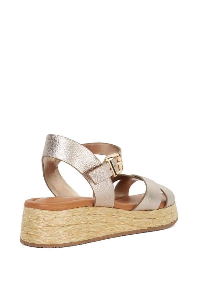 Dune London Dune London Women's 'Littleton' Leather Sandals in Metallics - 3