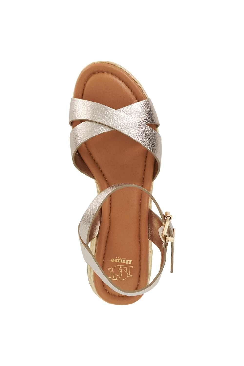 Dune London Dune London Women's 'Littleton' Leather Sandals in Metallics - 4