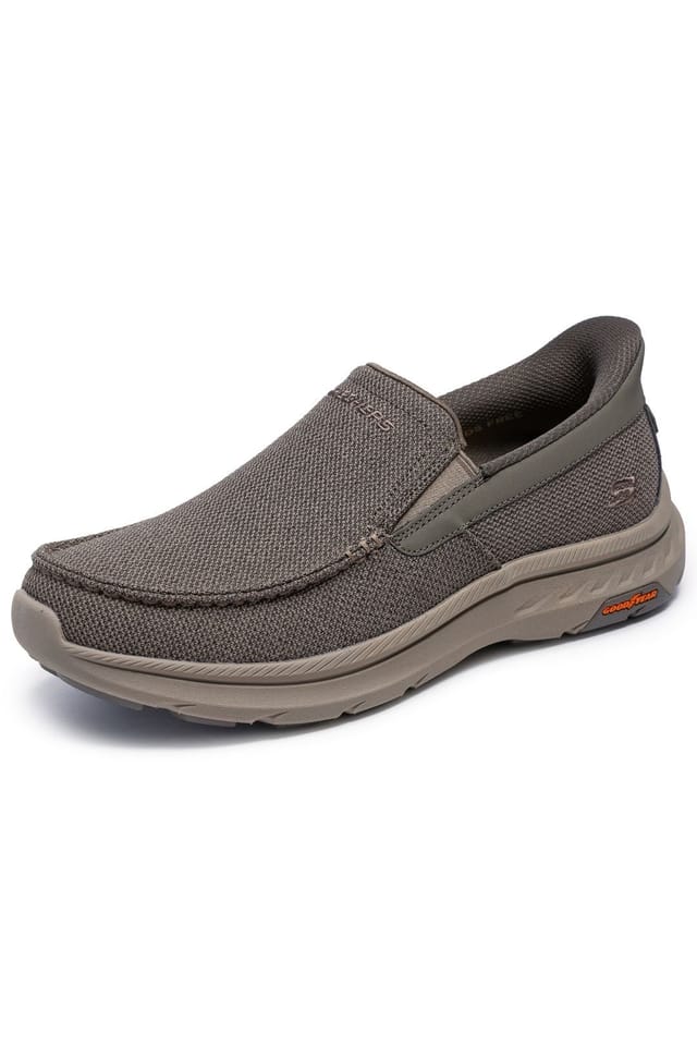 Skechers Skechers Men's POLLARD WILFRED Dual Gore Moc Toe Slip-Ins Taupe - 2
