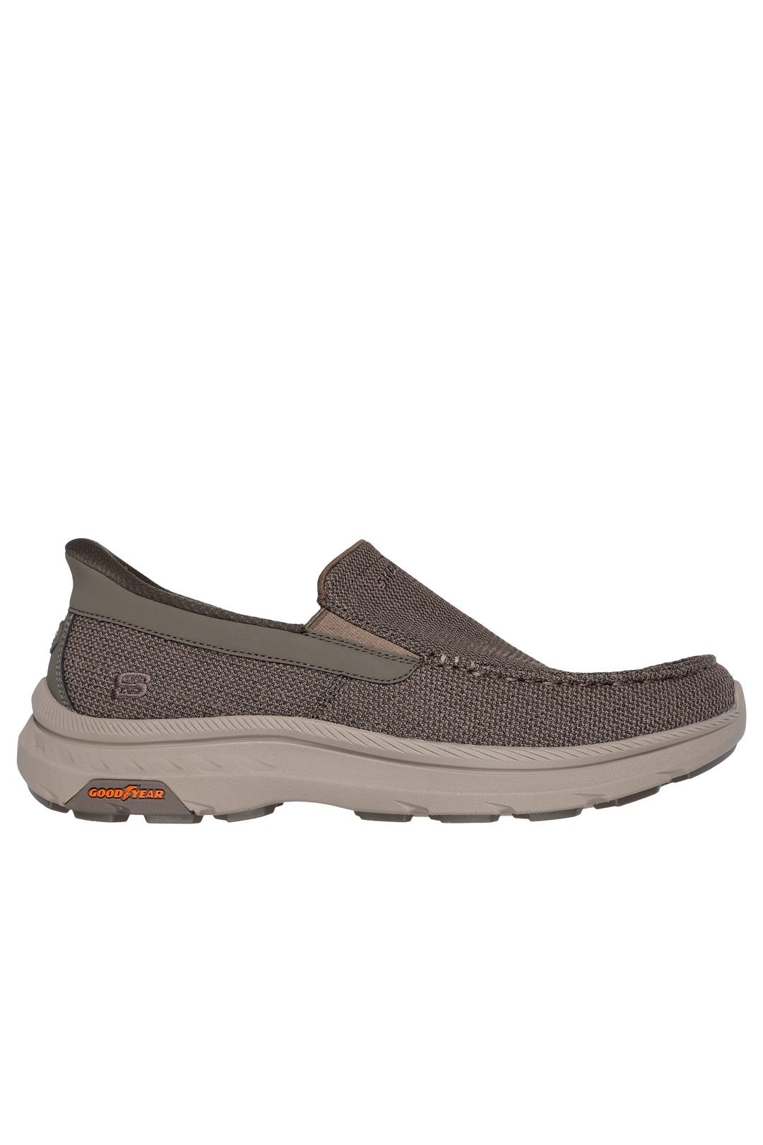Skechers Skechers Men's POLLARD WILFRED Dual Gore Moc Toe Slip-Ins Taupe - 4