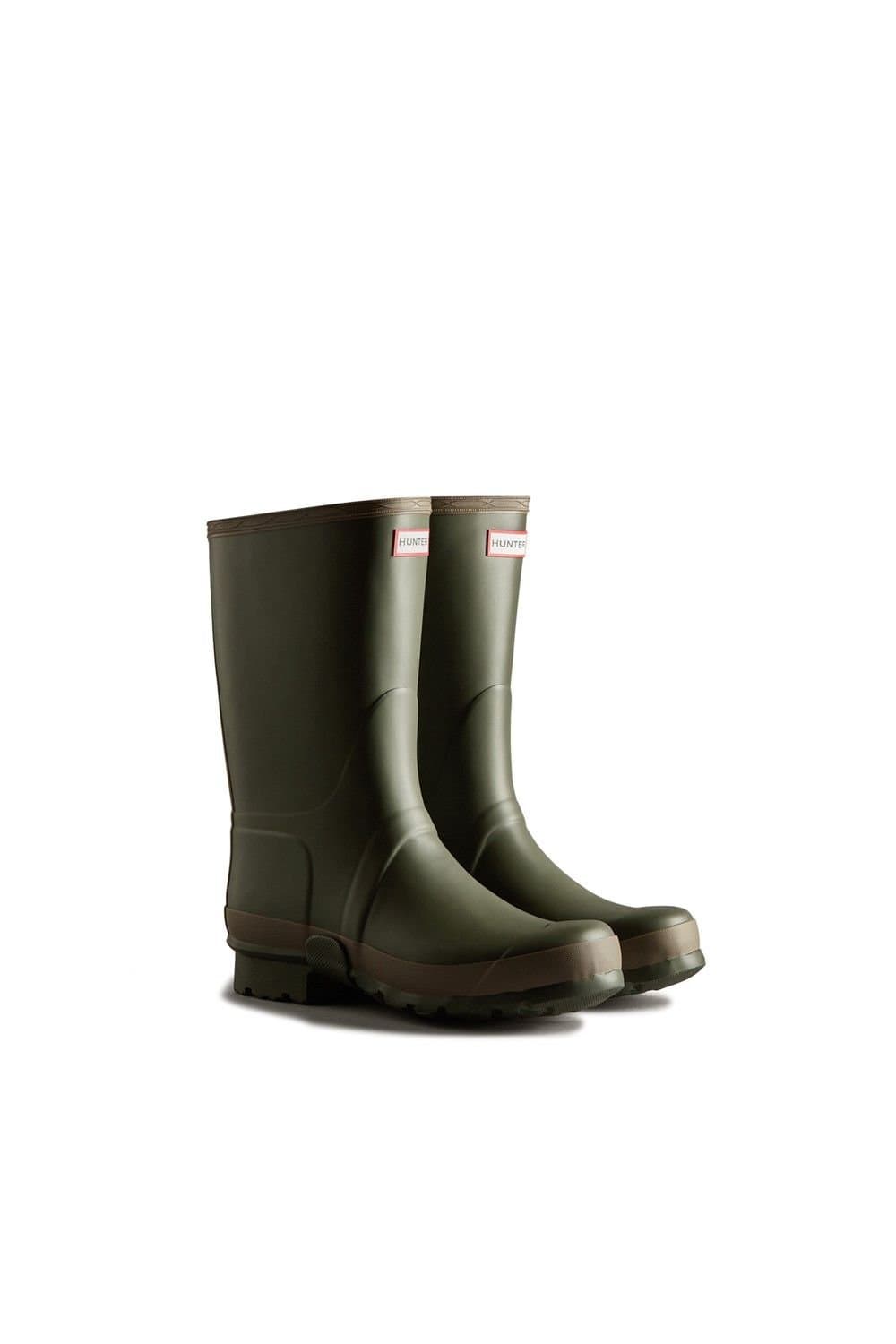 Hunter Hunter Men's 'Gardener Boot' Wellington Boots in Dark Olive