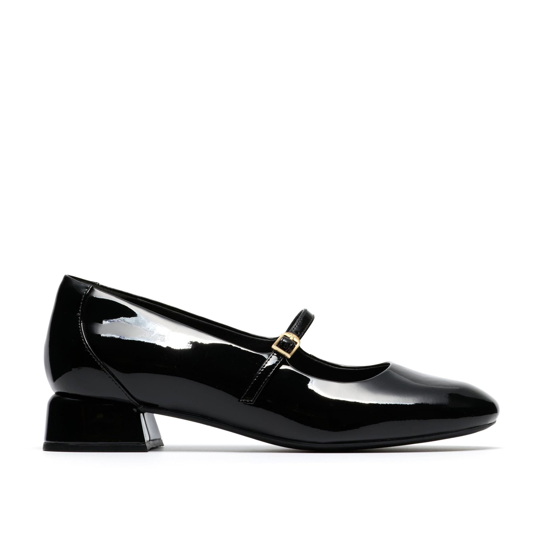 Clarks Clarks Women's Daiss30 Bar Black Patent Court Shoes, Mary Jane