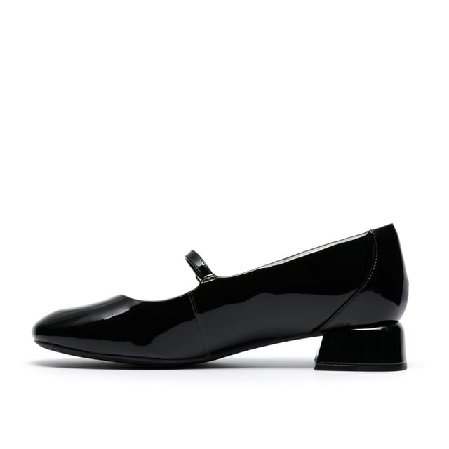Clarks Clarks Women's Daiss30 Bar Black Patent Court Shoes, Mary Jane - 2