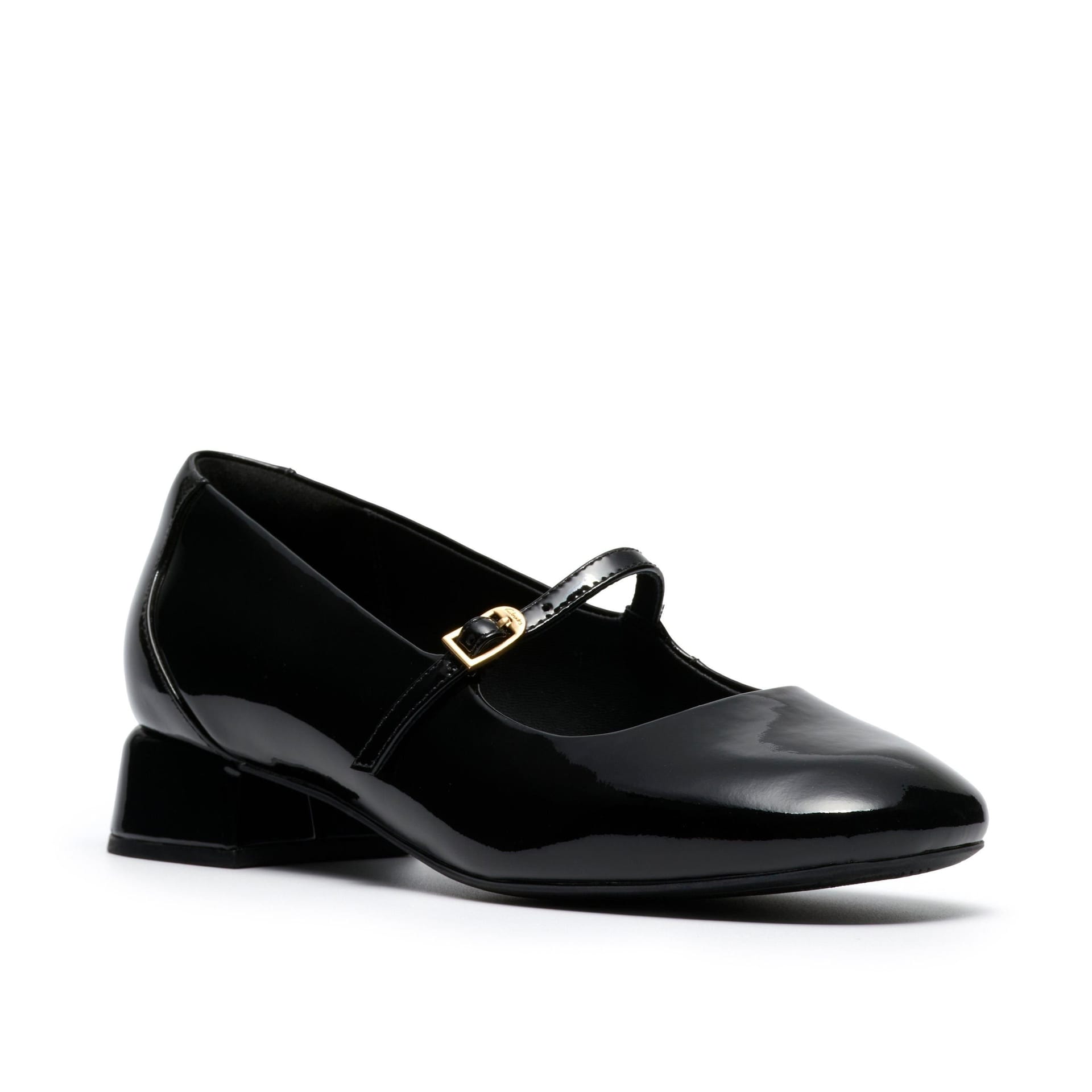 Clarks Clarks Women's Daiss30 Bar Black Patent Court Shoes, Mary Jane - 4