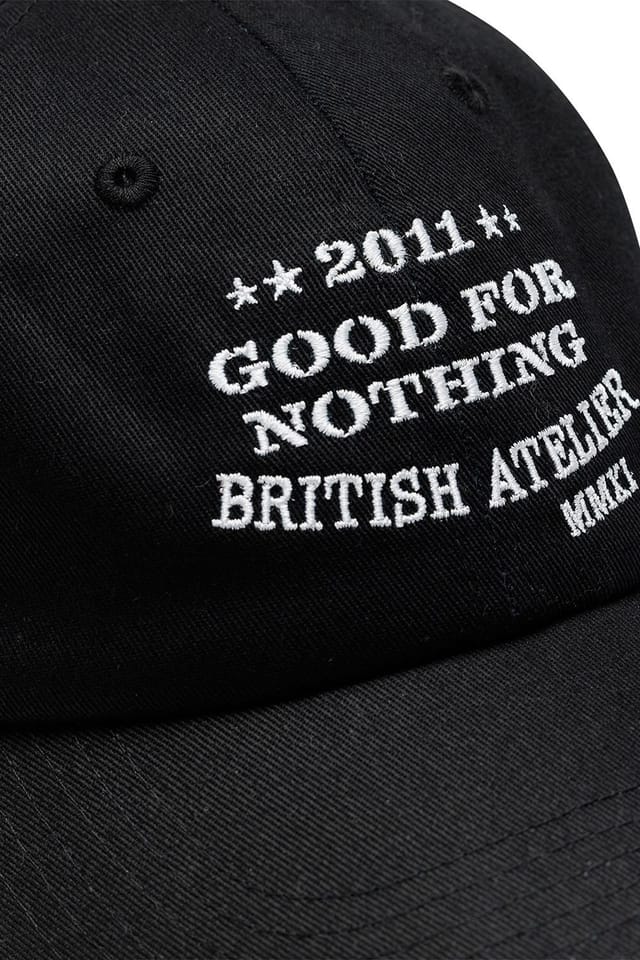 Good For Nothing Good For Nothing Men's Cap With Embroidered Logo in Black - 3