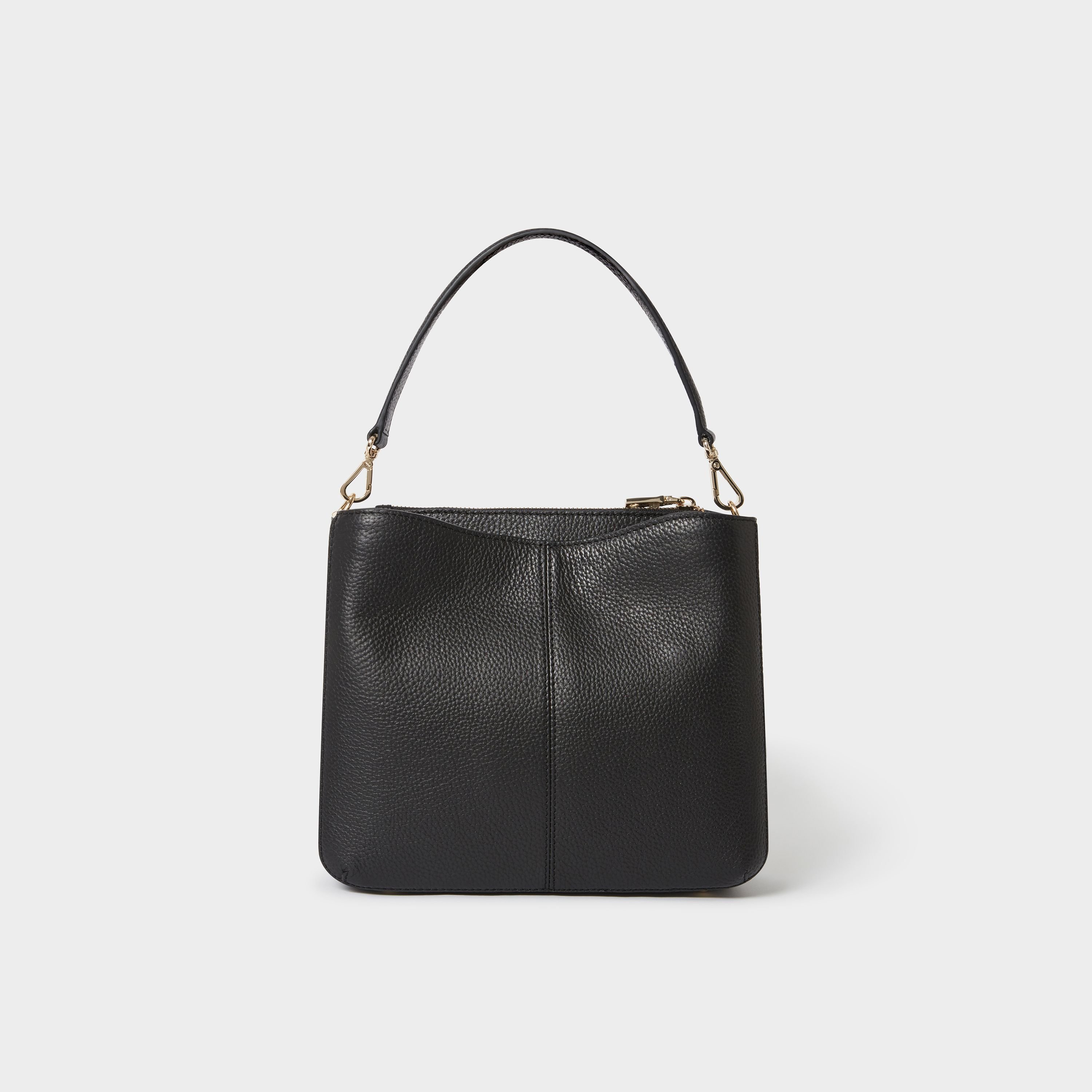 OSPREY LONDON OSPREY LONDON Women's The Winchester Leather Grab Bag in Black - 3