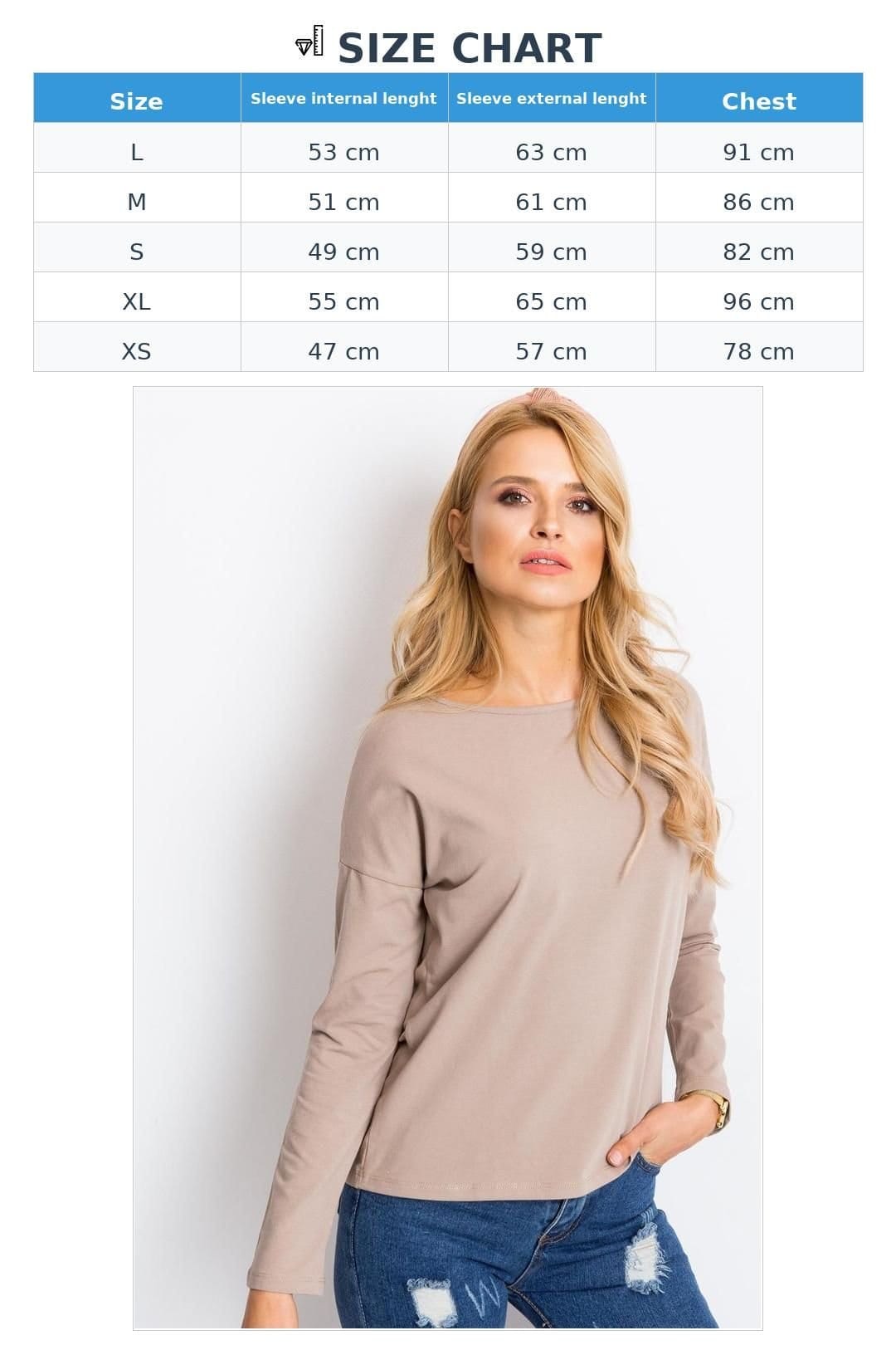 Love Lace Love Lace Women's Simple Long Sleeve Blouse for Versatile Styling in Beige - 4