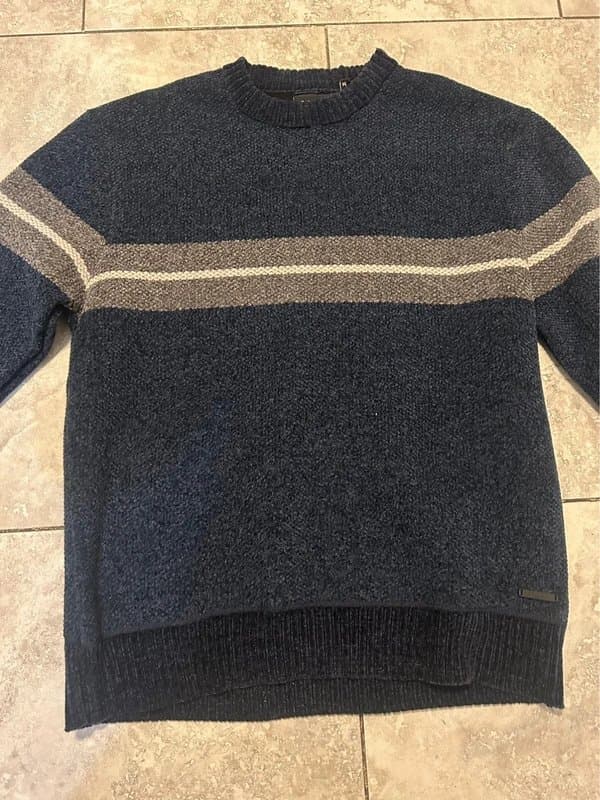 Crosshatch Crosshatch Navy Roundall Chenille Knit - M