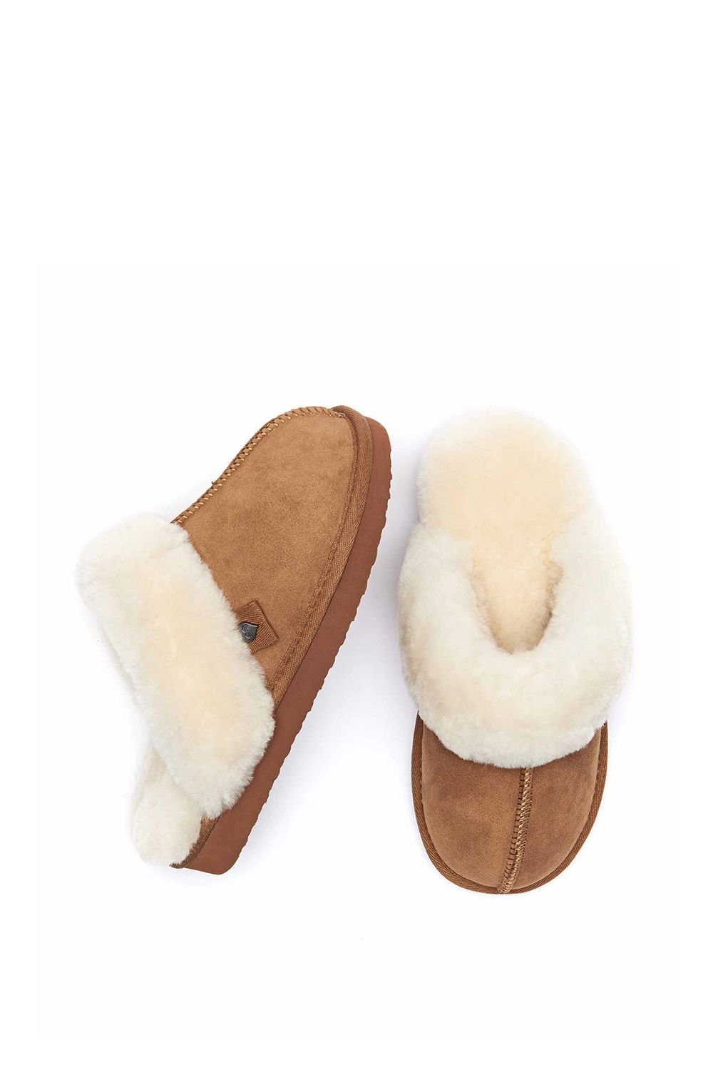 Moshulu Moshulu Women's 'Tiree' Sheepskin Mule Slippers in Tan - 4