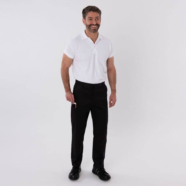 Afd AFD Men's Stretch Chef Trousers in Black - 3