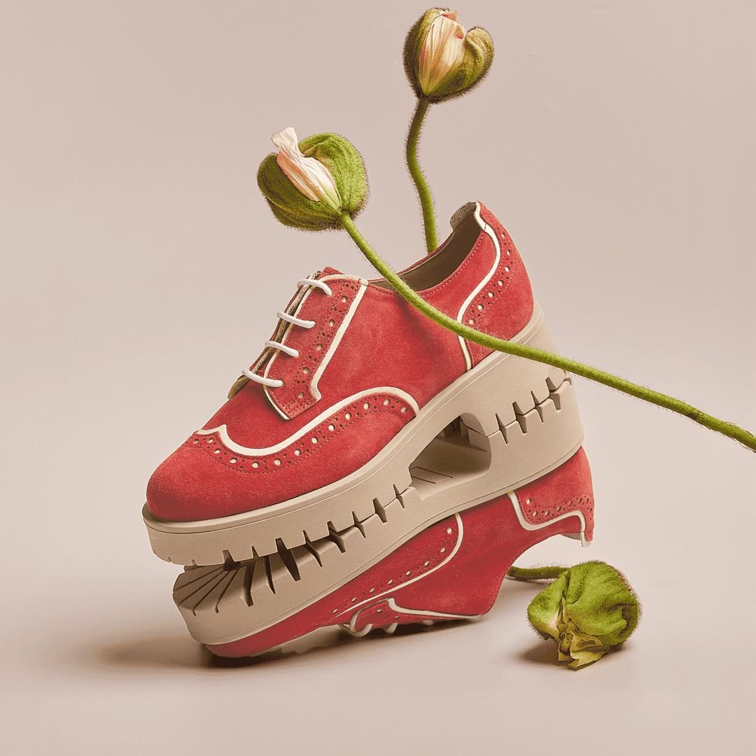 Embassy London Embassy London Women's Artisan - Red & Cream - 2