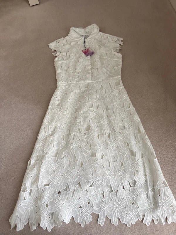 Chicwish chic wish lace dress size large.   for uk size 12