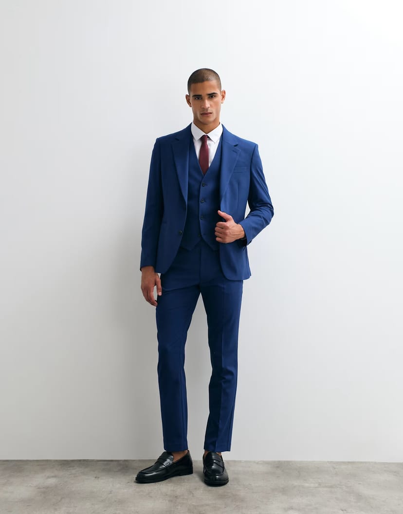 ASOS ASOS DESIGN slim suit trousers in blue - 1