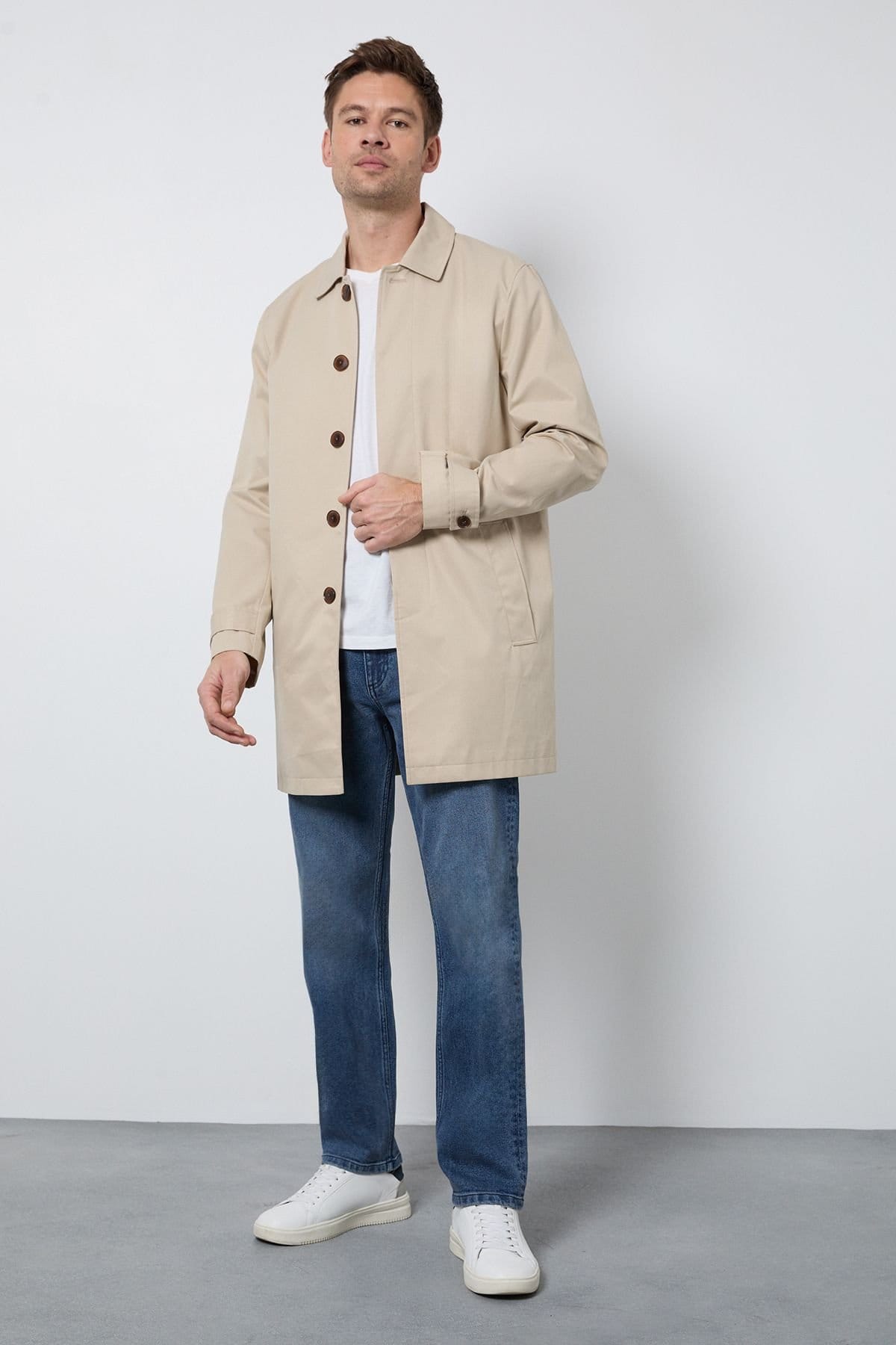 Maine Maine Men's Light Vintage Wash Premium Stretch Straight in Light Blue - 4