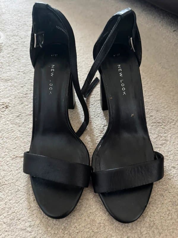 New Look New look black faux leather heels